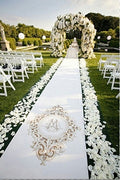 Wedding Aisle White Petal Border Trail 30cm wide x 10m long Roll Out