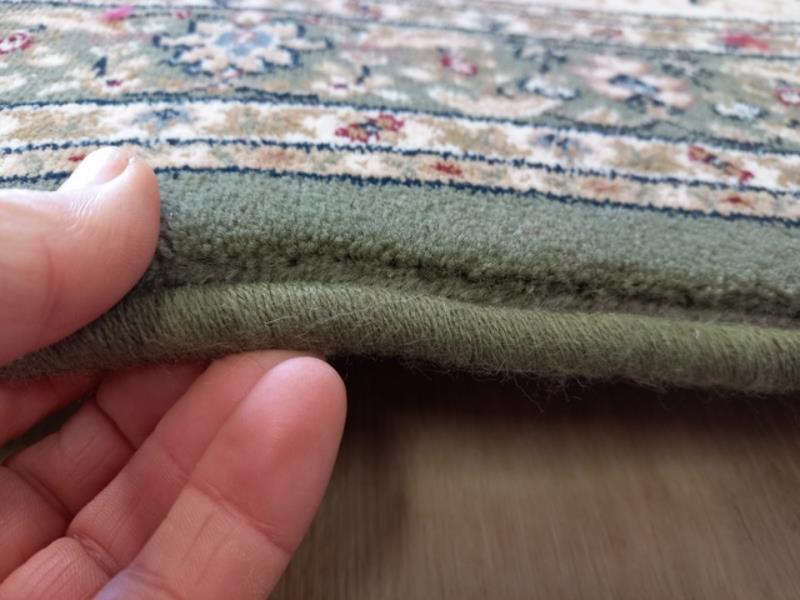 Persian Design Hallway Runner by the Meter 80 or 100cm Wide Elite Cream Green Allover Soft High Quality