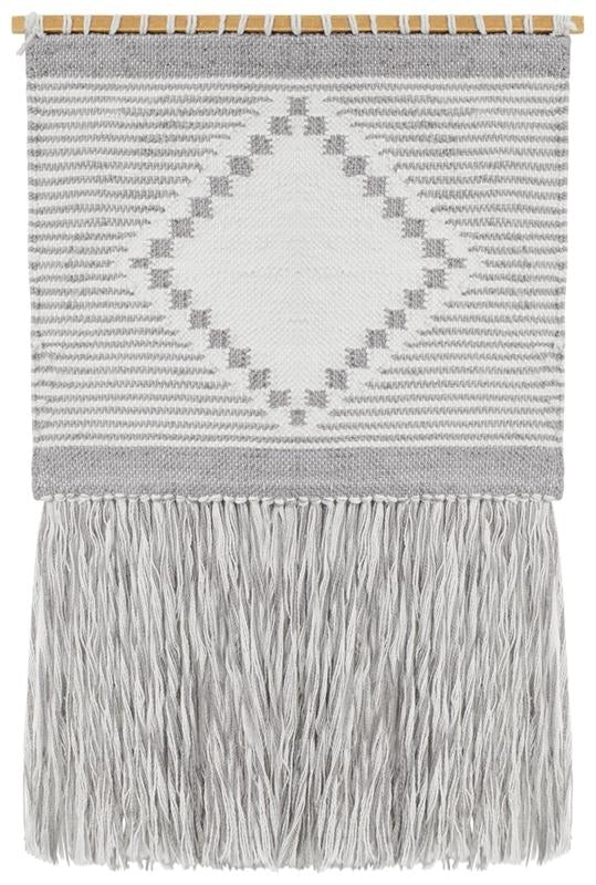 Tapestry Wall Hanging - Modern Target, Grey