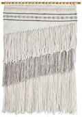 Tapestry Wall Hanging - Layered Rainfall, Grey
