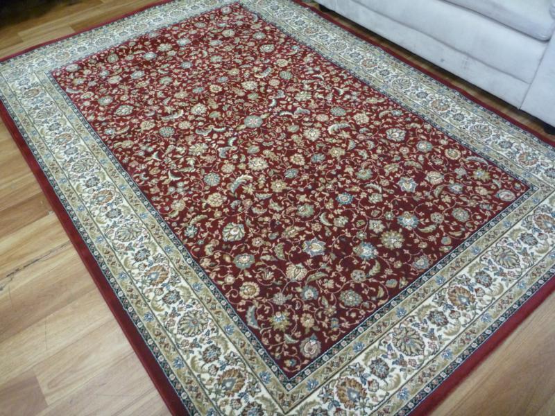 Elite Red Cream Persian Allover Design Soft High Quality Floor Area Rugs