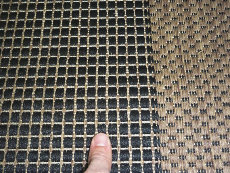 Flat-weave Evalasting Black Coffee Floor Rugs & Door Mats Rubber Backed