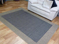 Flat-weave Evalasting Black Coffee Floor Rugs & Door Mats Rubber Backed