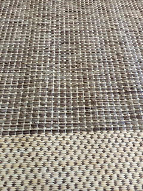 Flat-weave Evalasting Coffee Natural Floor Rugs Door Mats Rubber Backed