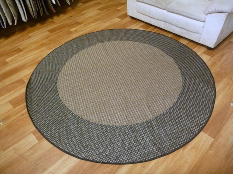 Sunrise Brown Black Flat-Weave Area Floor Rugs also Hall Runners and Round