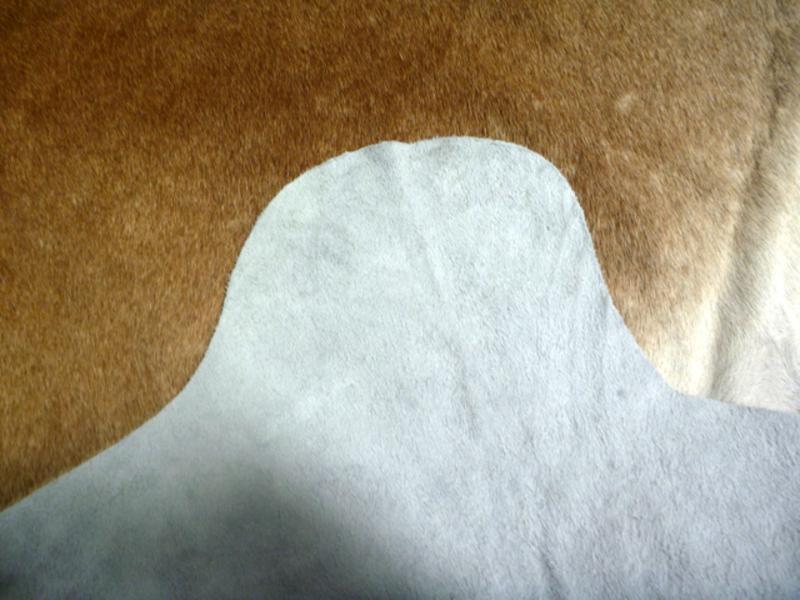 Beautiful Natural Cow Hide Gradient Light Brown Area Floor Rugs 175x178cm