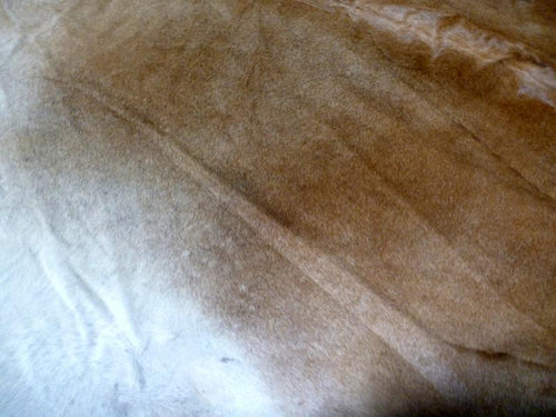 Beautiful Natural Cow Hide Gradient Light Brown Area Floor Rugs 175x178cm