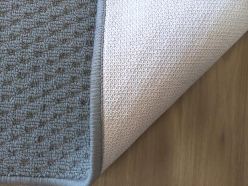 Carpet Hall Runner 80cm wide By the Meter Plain Grey Rubber Backed