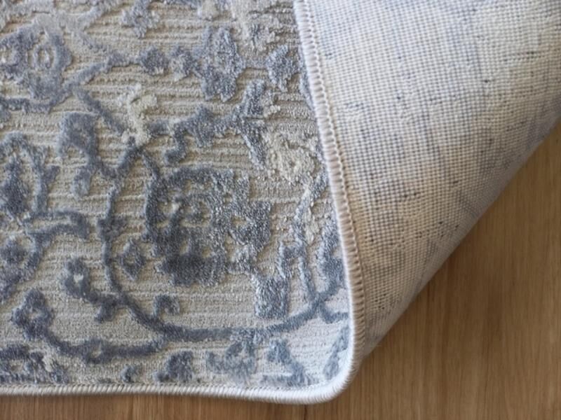 Super Soft France 80cm Wide Hall Runner Grey Persian Design Allover by the Meter