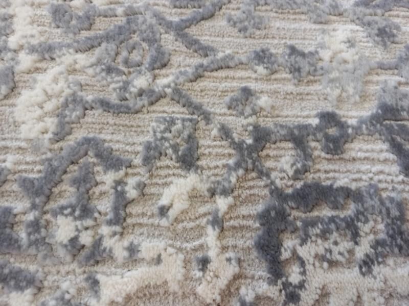 Super Soft France 80cm Wide Hall Runner Grey Persian Design Allover by the Meter