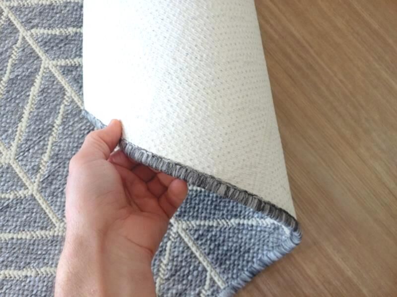 Clearance Hall Runners Rubber Backed Gest Shaded Grey Herringbone 67 or 80cm Wide End of Roll Edged Runner