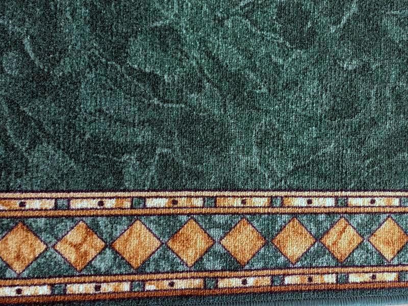 Custom Cut Out Rug Buy Rubber Back Hall Runner Life 67cm wide Green by the Meter ...