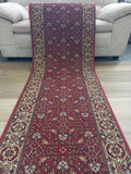 Hall Runner Genesis 67cm wide Red by the Meter Rubber Backed
