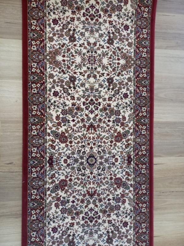 Clearance Hall Runners Floral Red Elite 80cm Wide End of Roll Edged High Quality