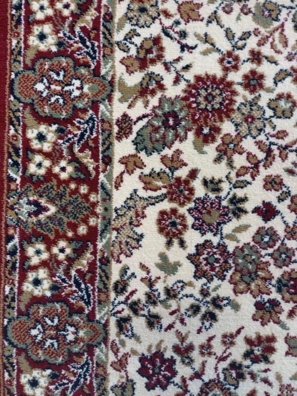 Clearance Hall Runners Floral Red Elite 80cm Wide End of Roll Edged High Quality