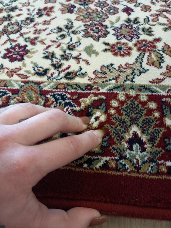 Clearance Hall Runners Floral Red Elite 80cm Wide End of Roll Edged High Quality