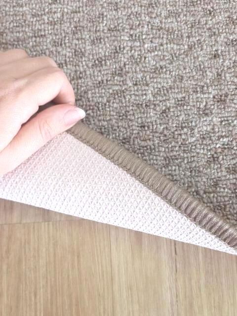 Carpet Hall Runner 80cm wide By the Meter Plain Taupe Rubber Backed
