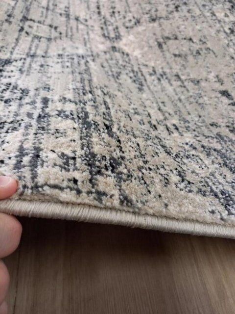 Persian Wash Design Hall Runner Chorus Cream Medallions 80cm wide by the meter Soft Feel