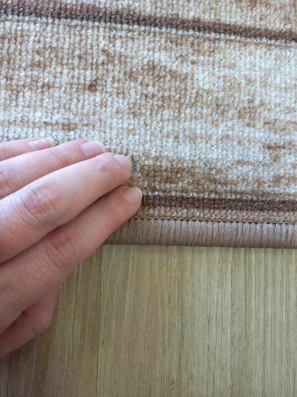 Rubber Back Hall Runner Beige Rama 67cm Wide by the meter