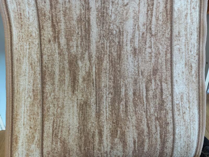Rubber Back Hall Runner Beige Rama 67cm Wide by the meter