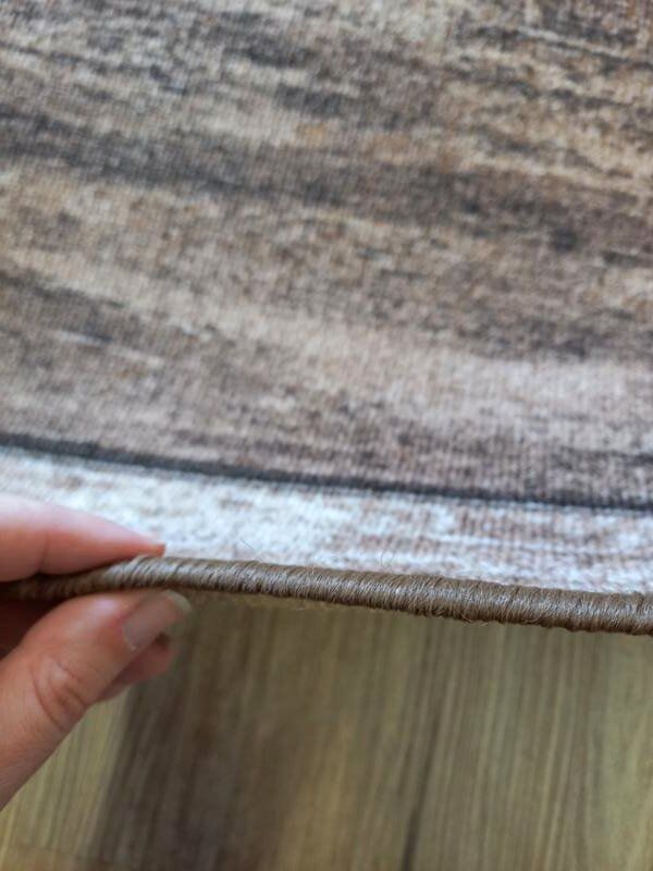 Rubber Back Hall Runner Mocha Rama 67cm Wide by the meter