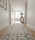 Hall Runner by the meter High Quality Imagination Allover Beige Taupe Persian Design 13mm Thick