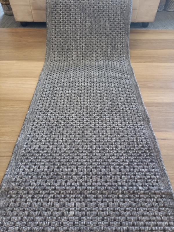 Clearance Hall Runners Gest Silver Grey Flatweave Plain Design 67 or 80cm Wide End of Roll Edged