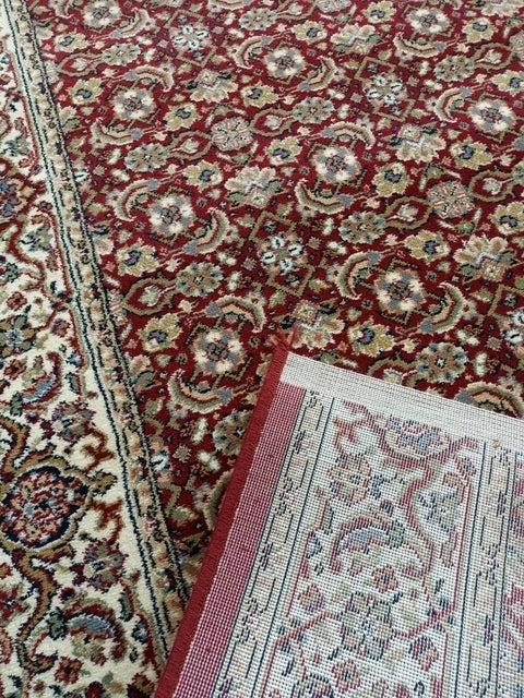 Clearance Hall Runners Red Elite Allover Diamond 100 or 120cm Wide End of Roll Edged