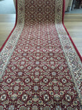 Clearance Hall Runners Red Elite Allover Diamond 100 or 120cm Wide End of Roll Edged