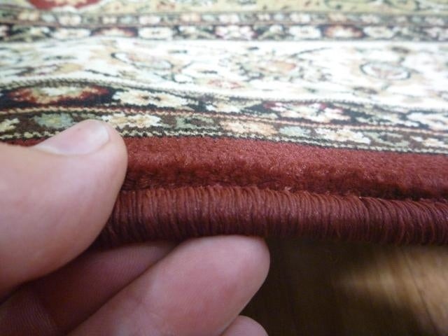 Persian Medallion Rabagh Burgundy Soft Feel 12mm Thick High Quality Floor Area Rug