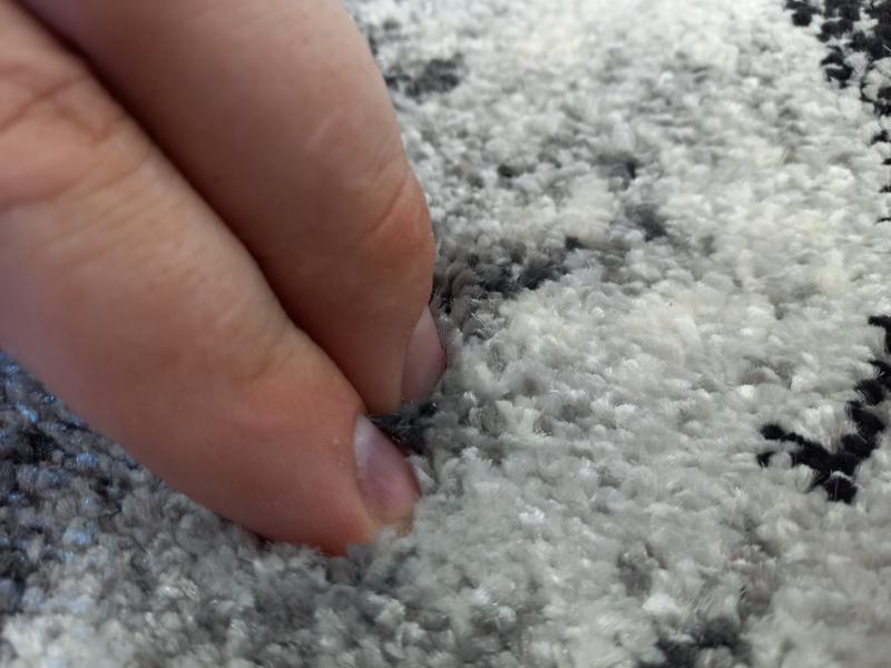 Aurora Grey Cracks 14mm Thick Modern Design Floor Area Rugs