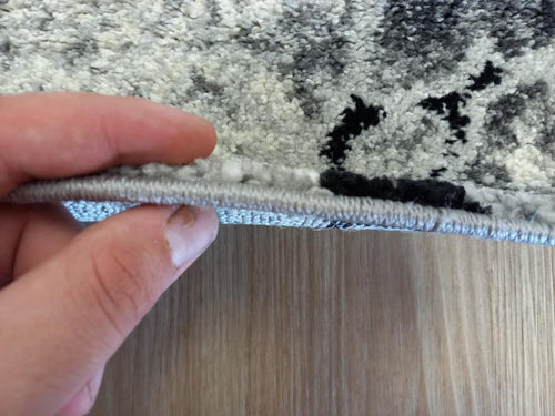 Aurora Grey Cracks 14mm Thick Modern Design Floor Area Rugs