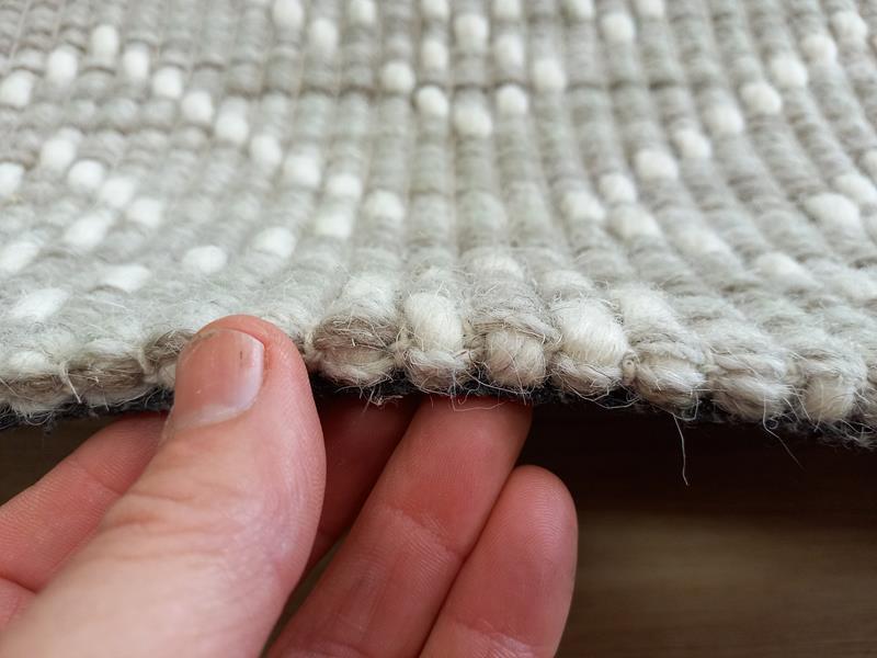 Flatwoven Wool Hazelmere Design Diamonds Natural Floor Area Rugs and Runners