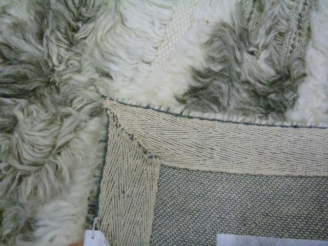 Modern Design NZ Wool Textured Shag Spirit Dark Grey Floor Area Rugs
