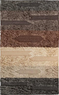 Modern Design NZ Wool Textured Shag Spirit Taupe Floor Area Rugs
