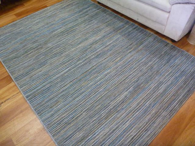 Brighton Grey Blue Coloured Outdoor Patio Floor Area Rugs and Runners