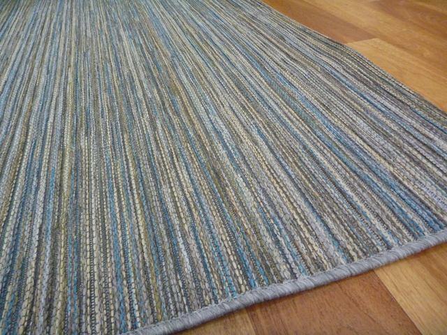 Brighton Grey Blue Coloured Outdoor Patio Floor Area Rugs and Runners