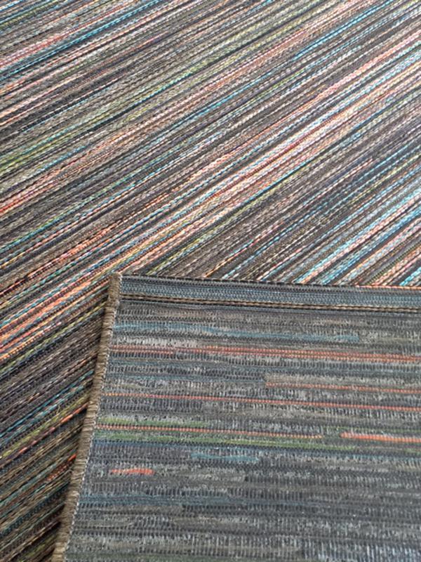 Brighton Gunmetal with Multiple Colour Designs Outdoor Patio Floor Area Rugs and Runners