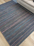 Brighton Gunmetal with Multiple Colour Designs Outdoor Patio Floor Area Rugs and Runners