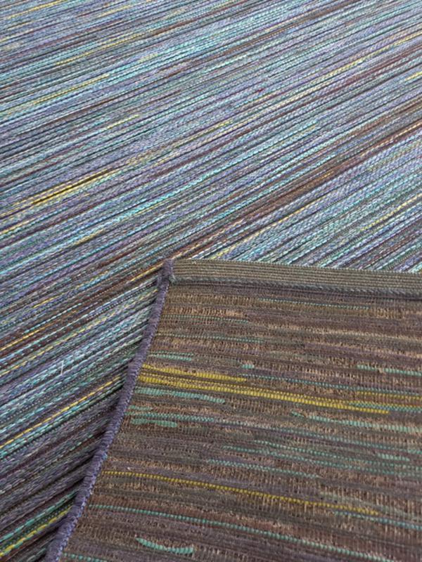 Brighton Blue Green Coloured Design Outdoor Patio Floor Area Rugs and Runners