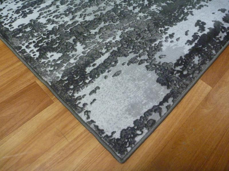 Modern Soft Heat-set Polypropylene Mystery Anthracite Cannon 12mm Thick Floor Rugs