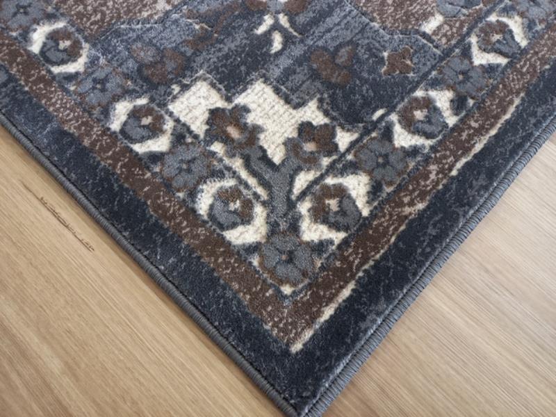 Persian Soft Heat-set Polypropylene Medallion Cream Taupe Cannon 12mm Thick Floor Rugs
