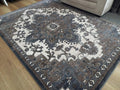 Persian Soft Heat-set Polypropylene Medallion Cream Taupe Cannon 12mm Thick Floor Rugs