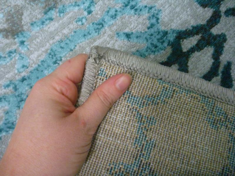 Modern Soft Heat-set Polypropylene Mesh Grey Pail Cannon 12mm Thick Floor Rugs