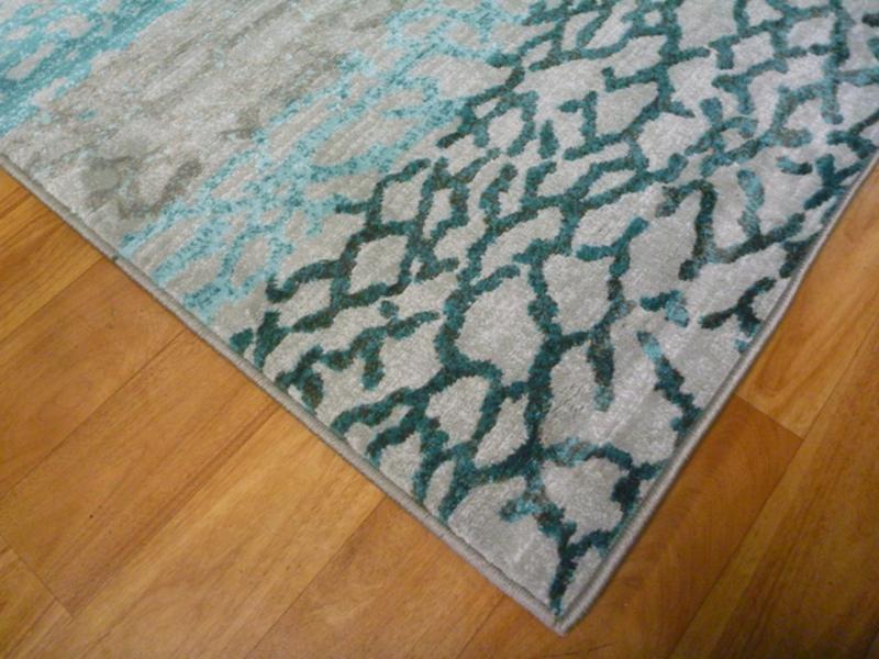 Modern Soft Heat-set Polypropylene Mesh Grey Pail Cannon 12mm Thick Floor Rugs
