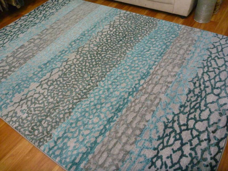 Modern Soft Heat-set Polypropylene Mesh Grey Pail Cannon 12mm Thick Floor Rugs