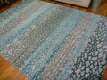 Modern Soft Heat-set Polypropylene Mesh Grey Pail Cannon 12mm Thick Floor Rugs