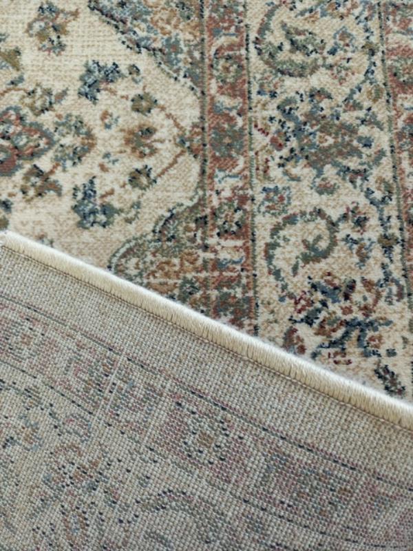 Persian Design Hall Runner by the Meter 80cm or 100cm Wide Beige Elite Bakhtiari Soft High Quality
