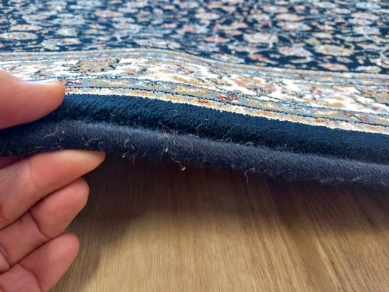 Persian Design Hall Runner by the Meter 80cm or 100cm Wide Navy Elite Soft High Quality