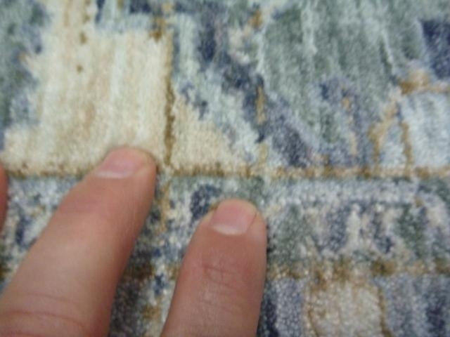 Soft Feel Persian Design Floor Area Rugs Fiano Blue Grey Medallion